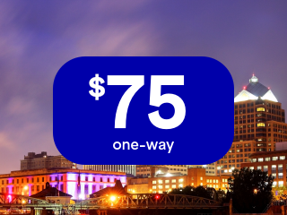 Fares from JFK to ROC.