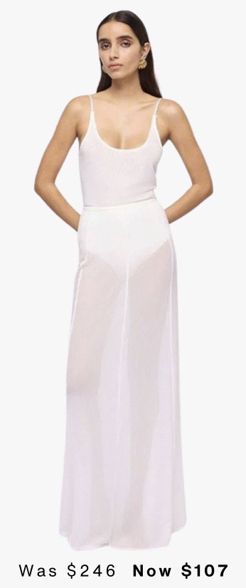 Cleo Sheer Mesh Maxi Skirt