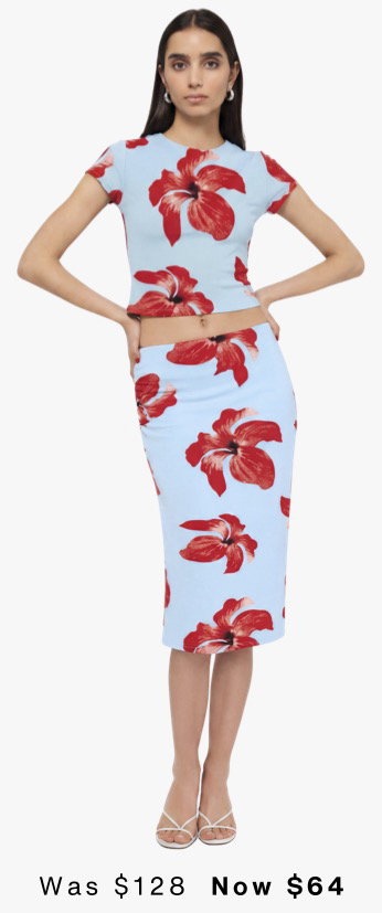 Chloe Floral Mesh Crop Top