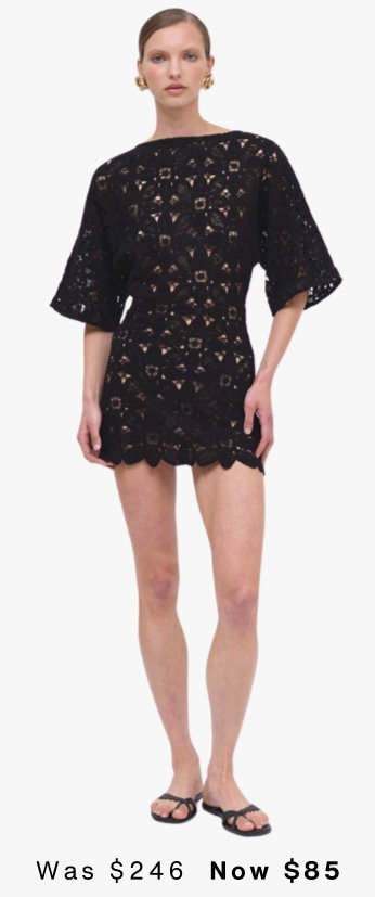 Rocky Embroidery Crochet Mini