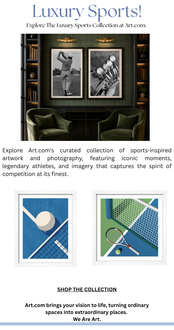 Luxury Sports - Explore the Luxury Sports Collection at Art.com. Explore Art.com's curated collection of sports-inspired artwork and photography, featuring iconic moments, legendary athletes, and imagery that captures the spirit of competition at its finest.