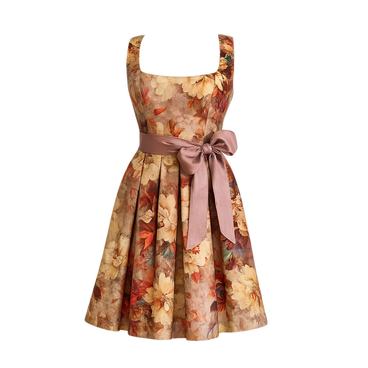 Floral Silk Dress