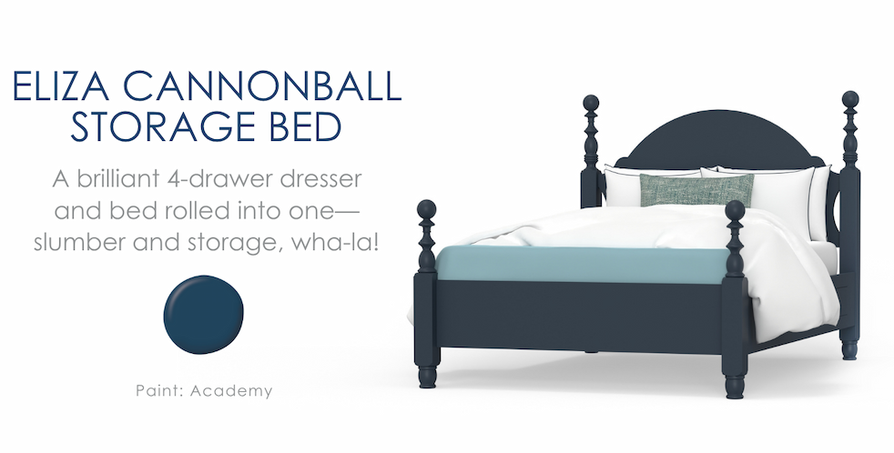 Eliza Cannonball Storage Bed