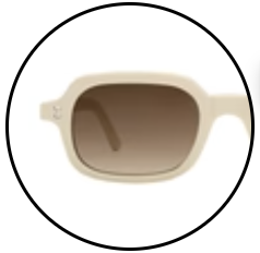 Berlin sunglasses shown in Cream