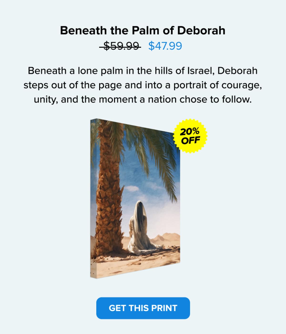 Beneath the Palm of Deborah $59.99 $47.99