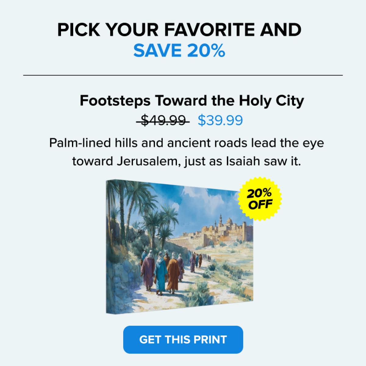 Footsteps Toward the Holy City $49.99 $39.99