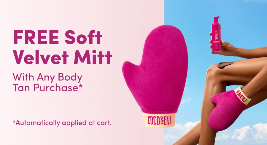 Free Soft Velvet Miss with any body tan purchase