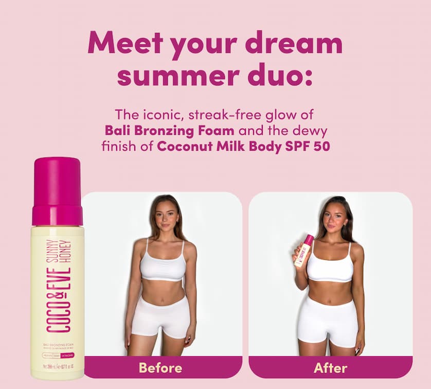 Meet your dream summer duo | Shop Bronze & Protect Set