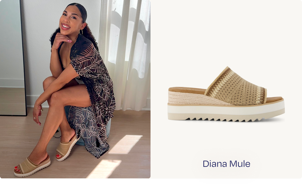 Diana Mule Wedge Sandal