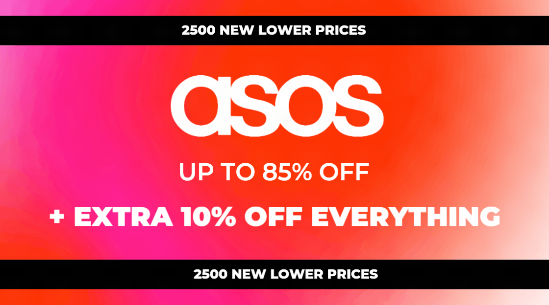 ASOS 2500 NEW LOWER PRICES UP TO 85% OFF +EXTRA 10% OFF EVERYTHING CODE: JUNE10