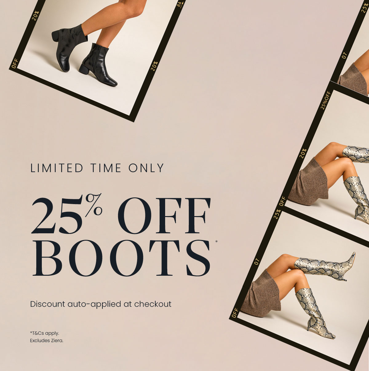25% OFF BOOTS