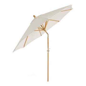 Wood Crank Lift Tilting 9 Foot Patio Umbrella Frame and Pole