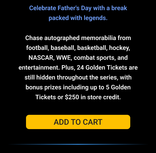Celebrate Father's Day with a break packed with legends.
