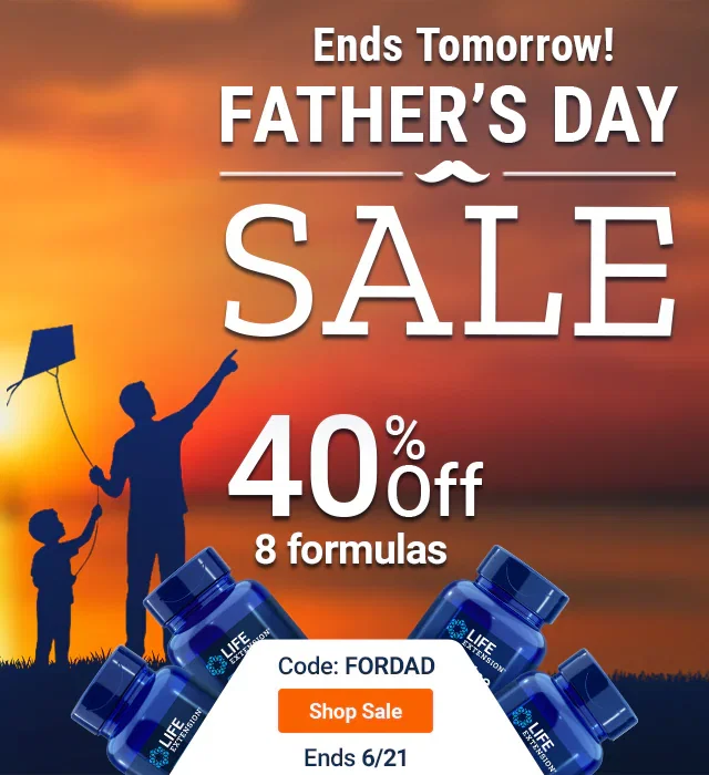 Father's Day Sale - 40% Off 8 Formulas. Code: FORDAD. Shop Sale. Ends 6/21