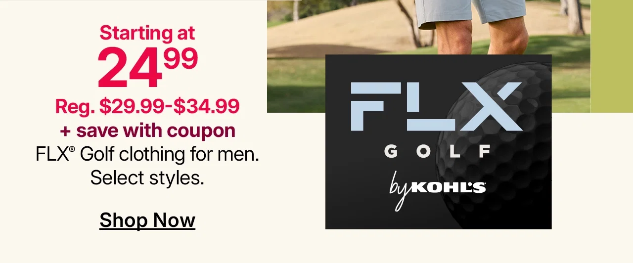 starting at $24.99 flx golf clothing for men