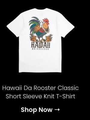 Hawaii Da Rooster Classic Short Sleeve Knit T-Shirt