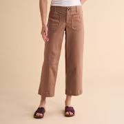 Natural Reflections Driftwood Cropped Pants - Portabella