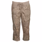 Natural Reflections Honey Creek Capri Pants - Tan Camo