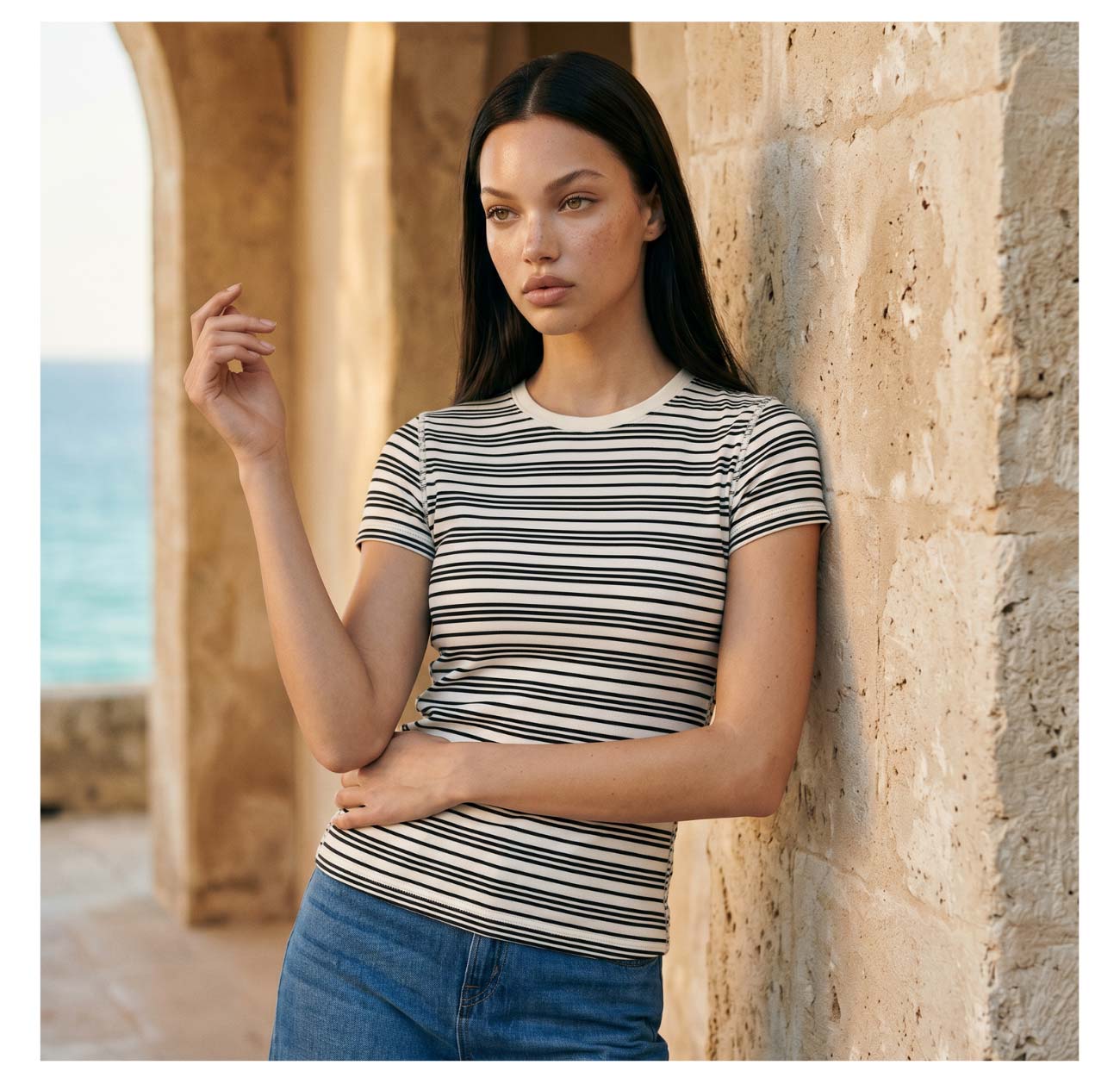 Crew-Neck Short Sleeve Tee
