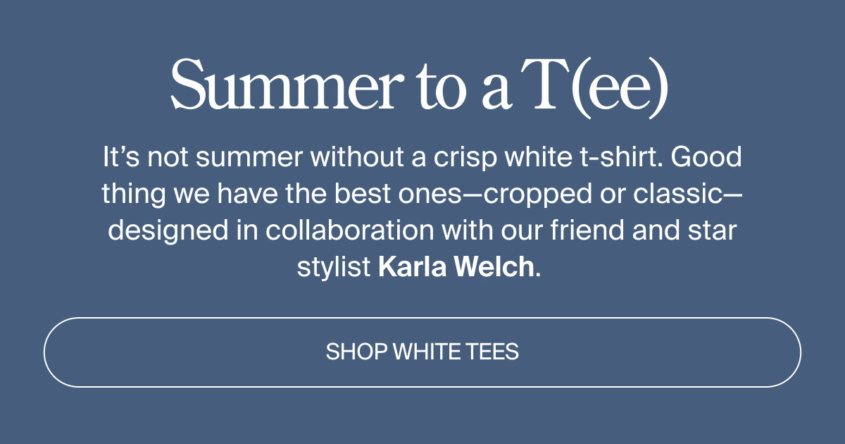 Shop white tees for summer