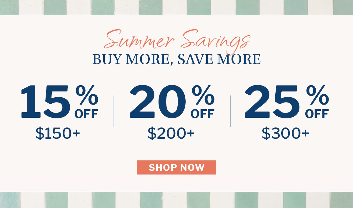More savings, buy more, save more. 