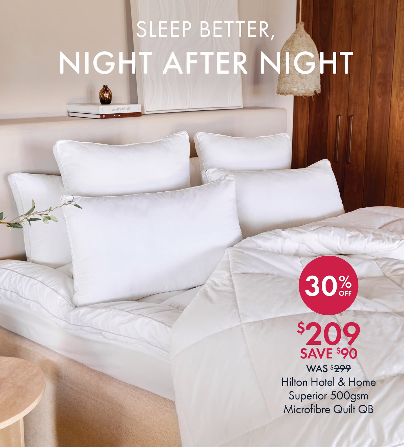 Hotel & Home Superior 500gsm Microfibre Quilt