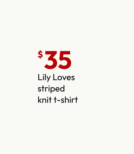 Lily Loves striped knit t-shirt