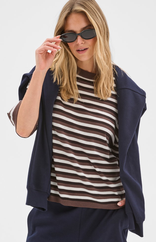 Lily Loves striped knit t-shirt