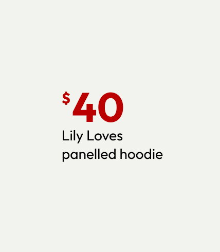 Lily Loves panelled hoodie