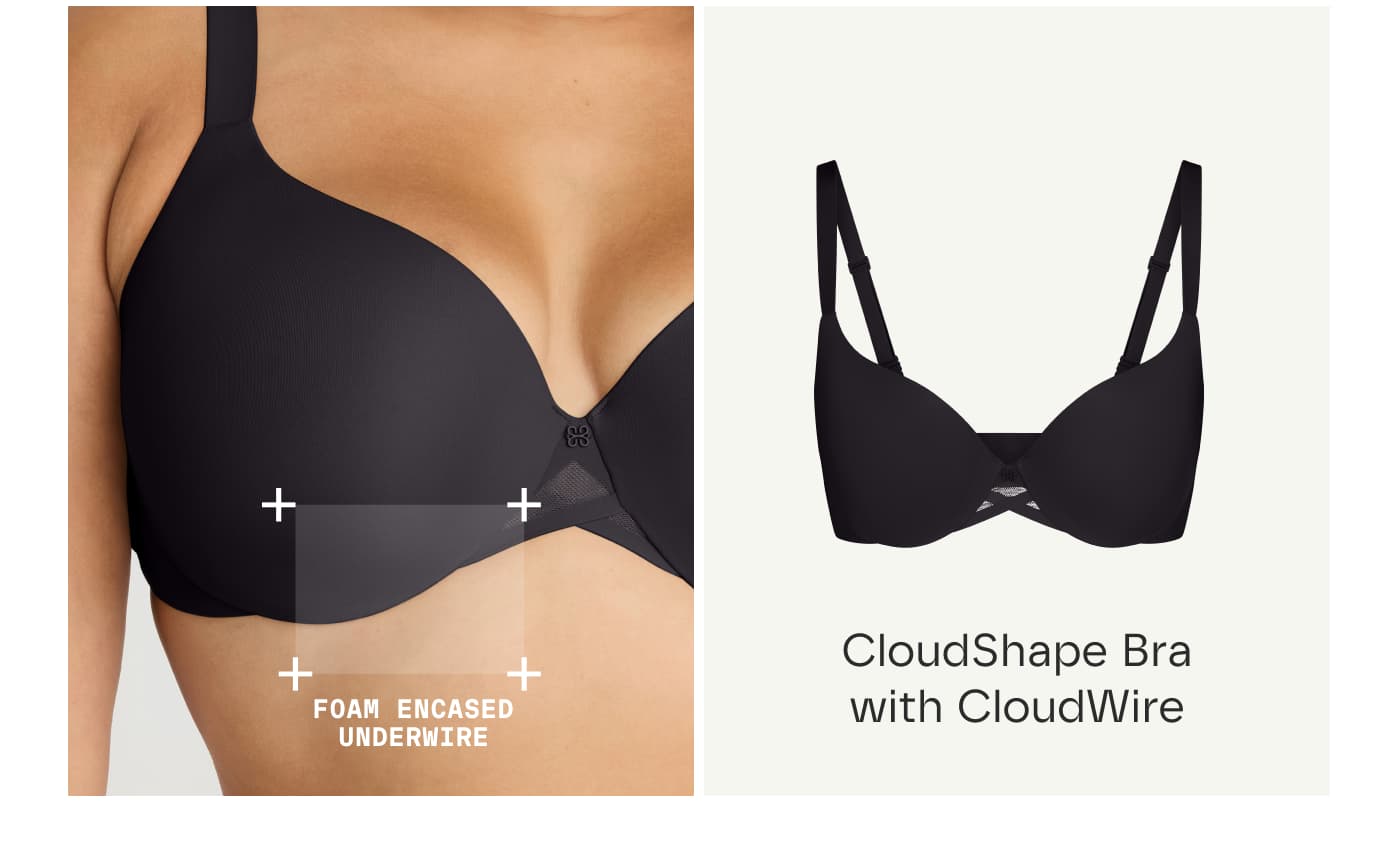 FOAM ENCASED UNDERWIRE | CloudShape Bra with CloudWire