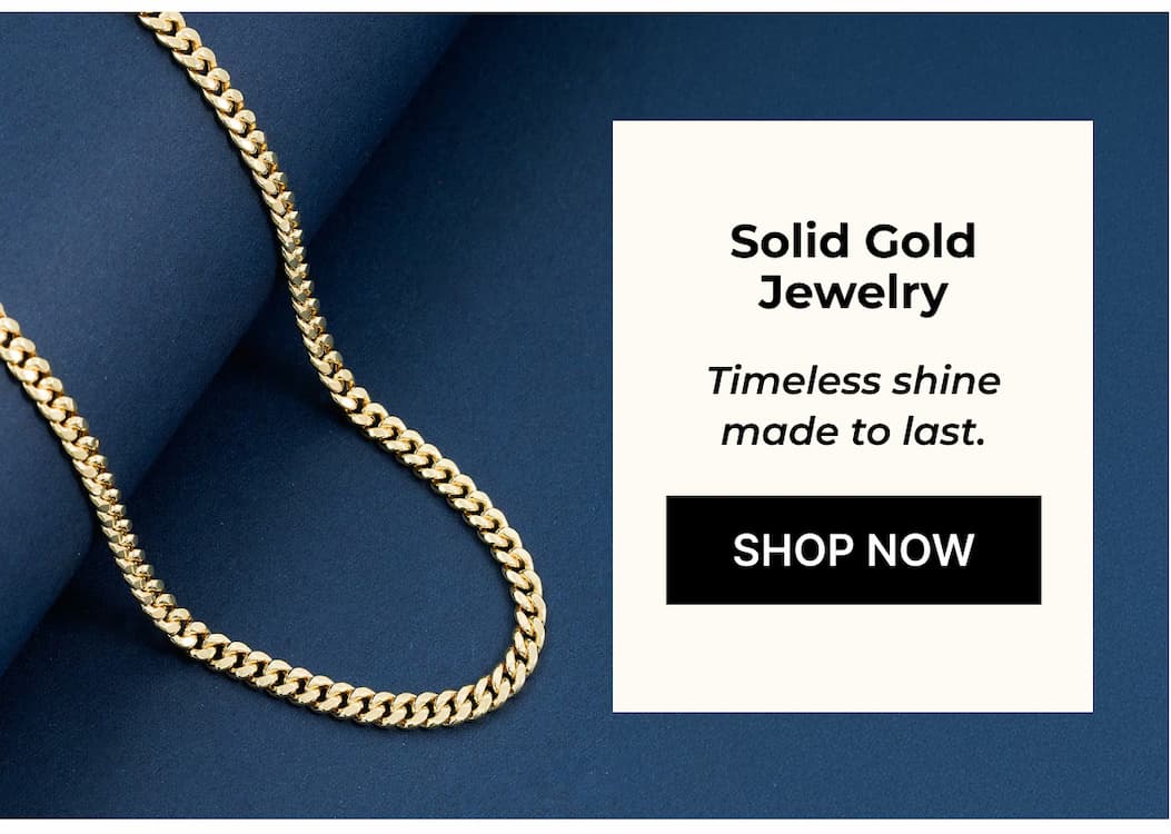 Solid Gold Jewelry