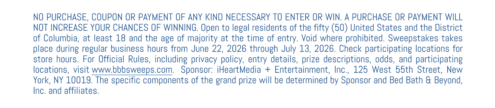See Official Rules