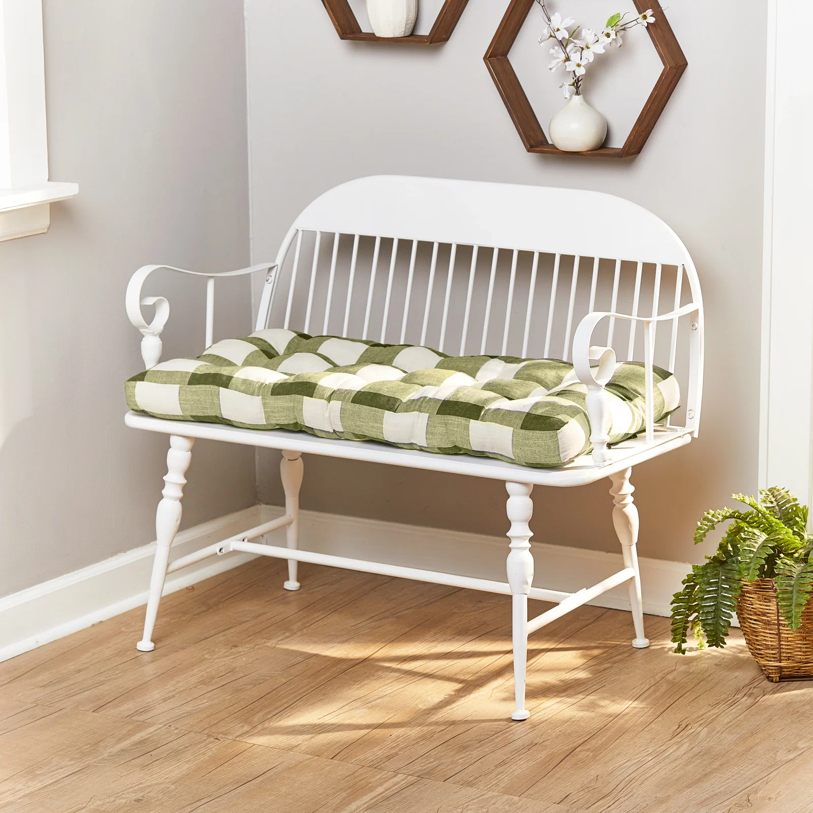 Image of Buffalo Check Bench Cushion