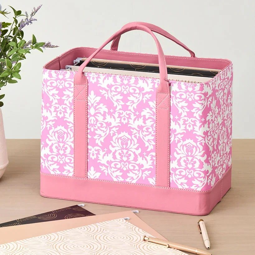 Image of Chic Portable File Organizer Tote for Office