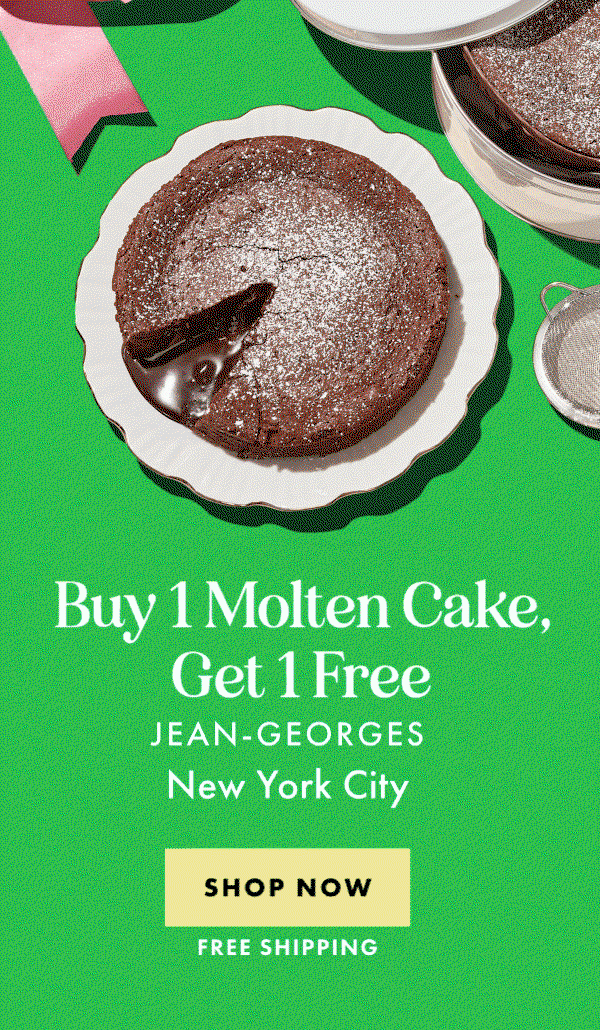 Jean-Georges Molten Chocolate Cake - Buy 1, Get 1 Free