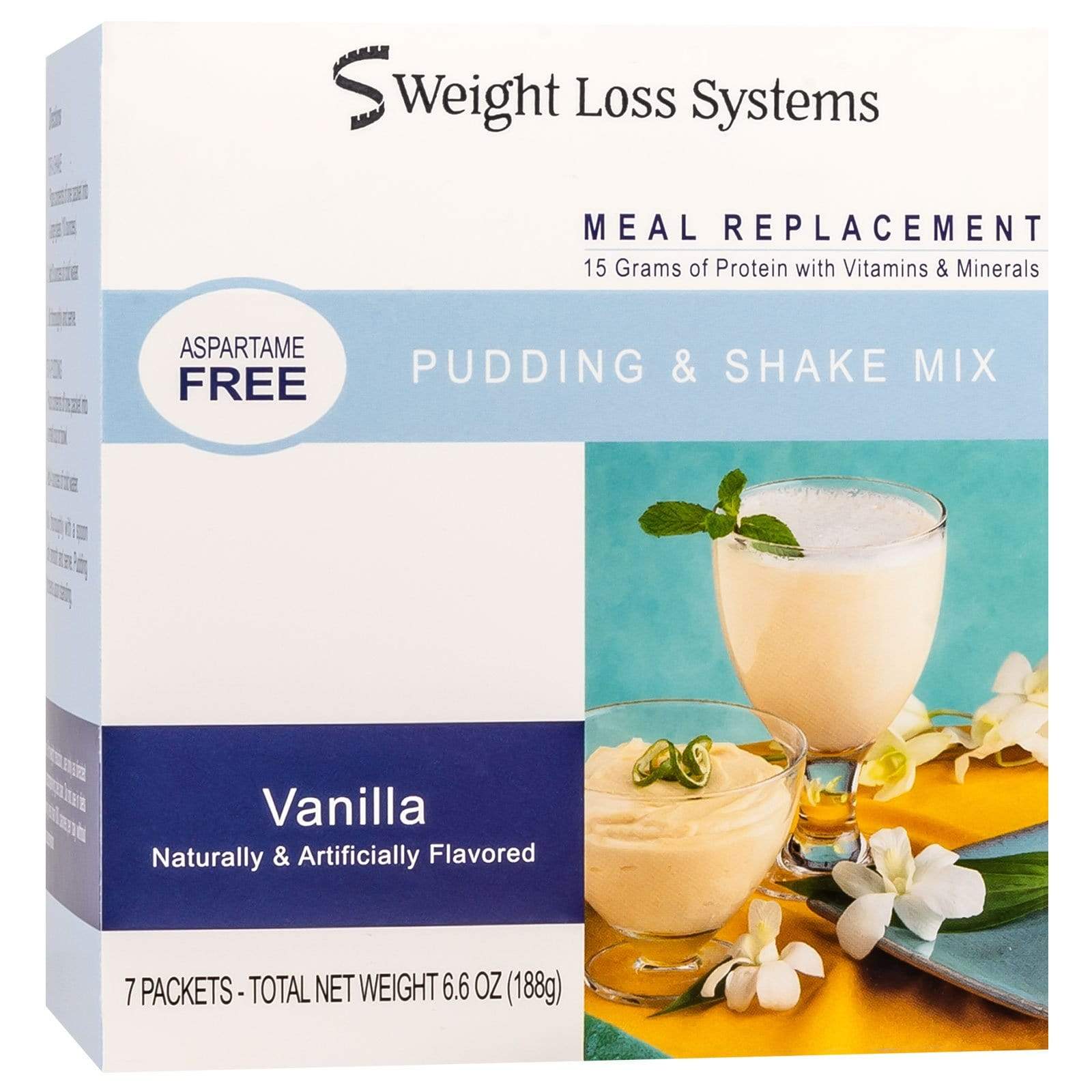 Image of Weight Loss Systems Pudding and Shake - Vanilla - 7/Box