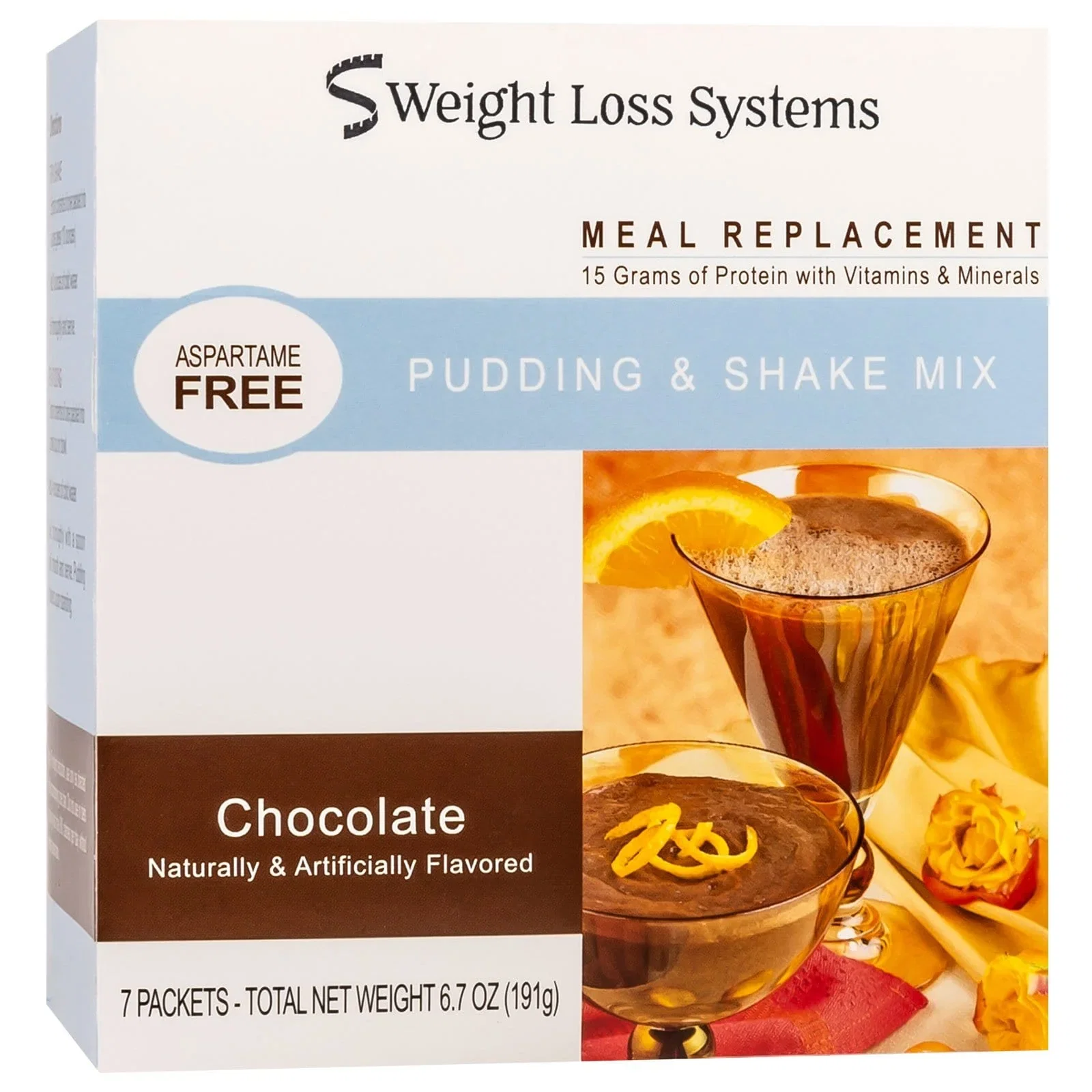 Image of Weight Loss Systems Pudding and Shake - Chocolate - 7/Box