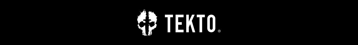 Tekto Knives White Logo on Black Backgroung