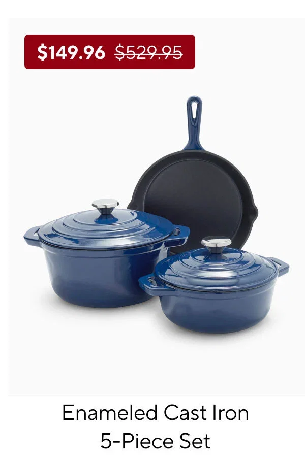Sur La Table Enameled Cast Iron 5-Piece Set