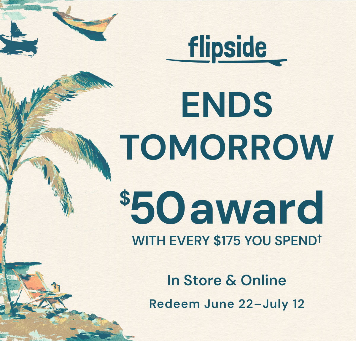 Ends Tomorrow $50 Award With Every $175 You Spend