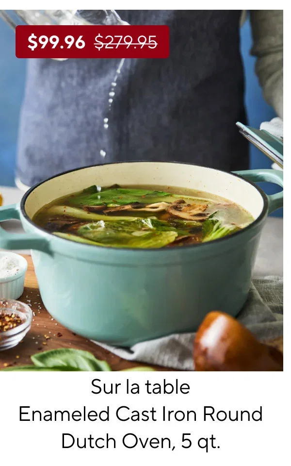 Sur La Table Enameled Cast Iron Round Dutch Oven, 5 qt.