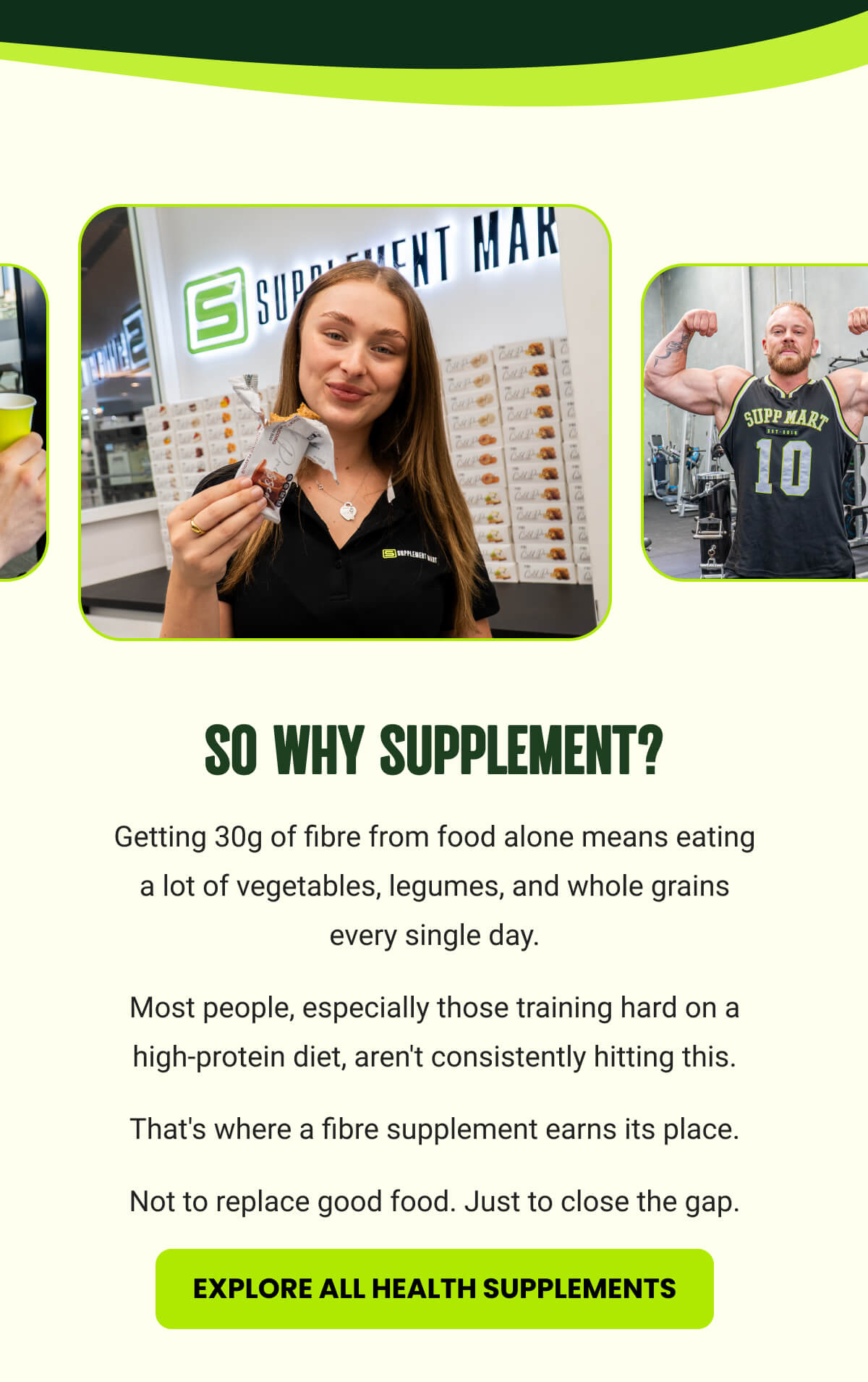 SO WHY SUPPLEMENT?