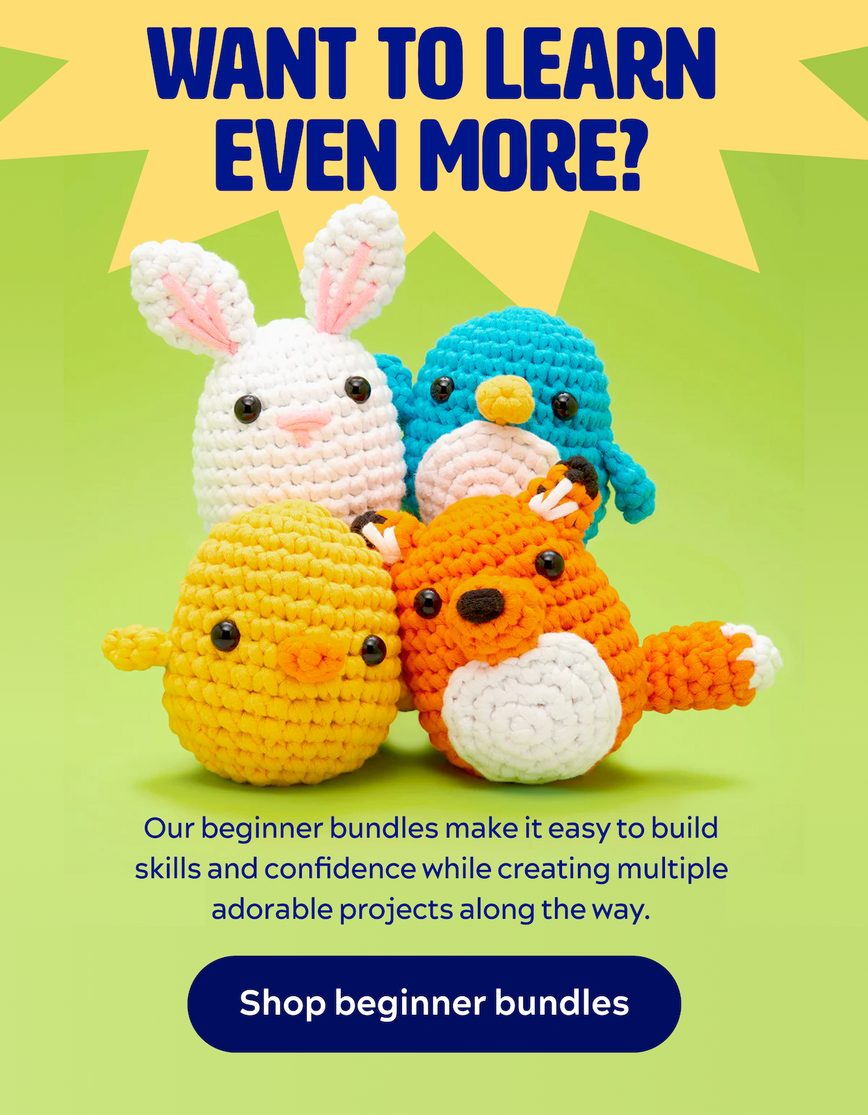 Want to learn even more? [Shop beginner bundles]