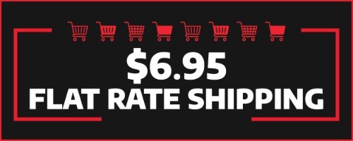 $6.95 Flat Rate Shipping On All Orders