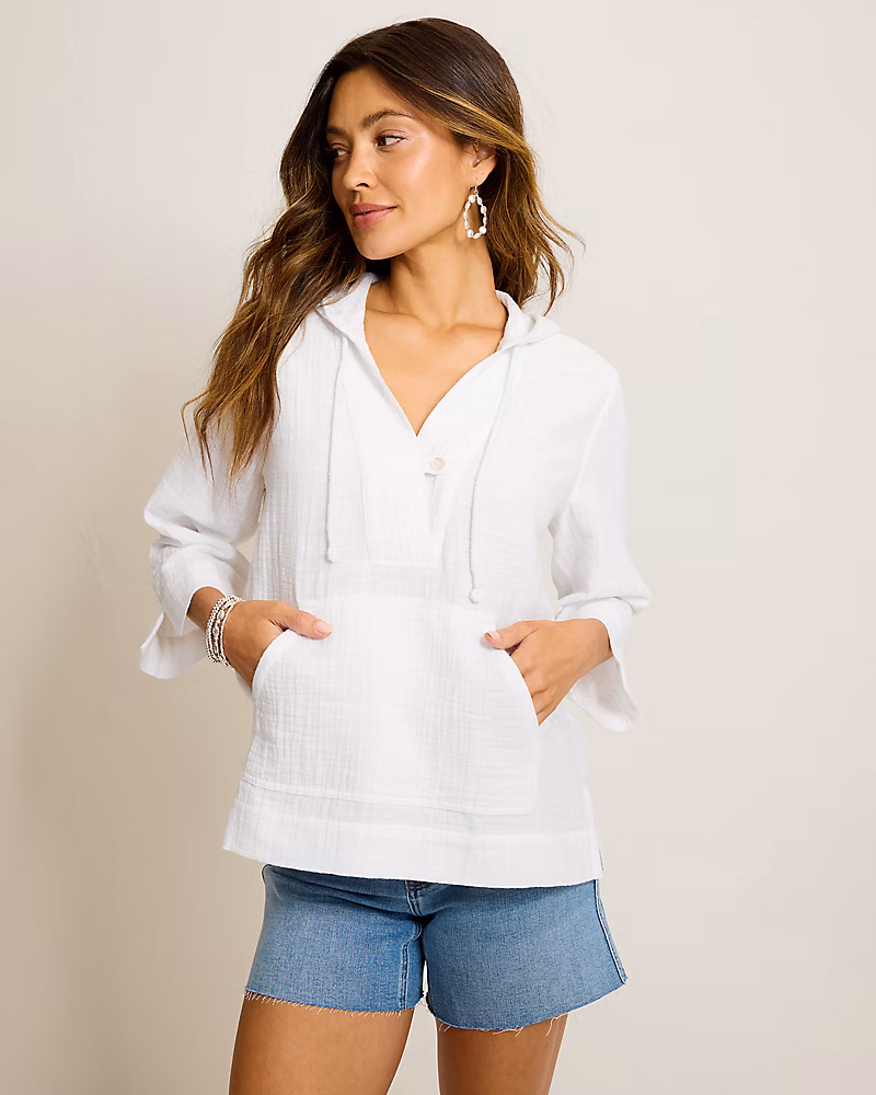 Image of Island Gauze Baja Hoodie