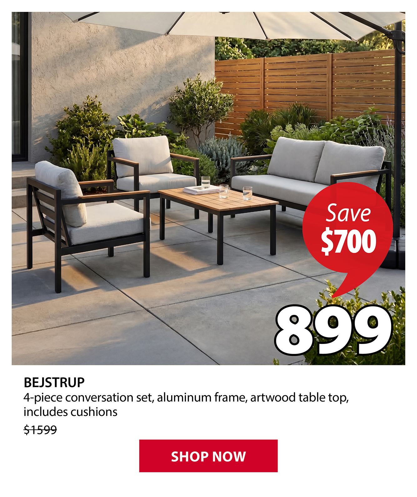 BEJSTRUP 4-piece conversation set | Save $700