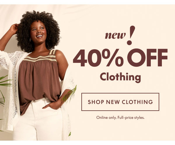 Clothing 40% Off