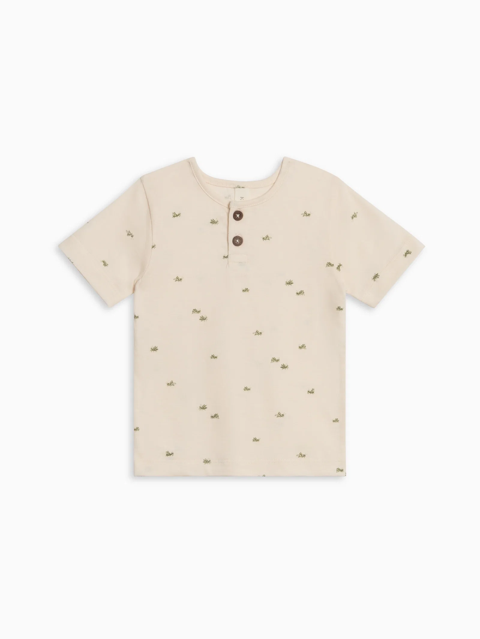 Image of Reef Short Sleeve Henley - Grasshopper / Fern + Mint