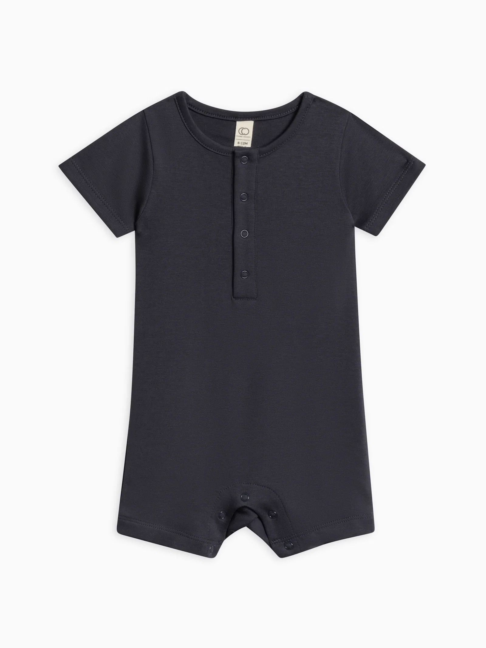 Image of Mason Short Sleeve Romper - Navy