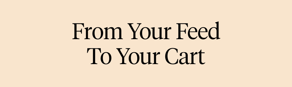 From Your Feed to Your Cart